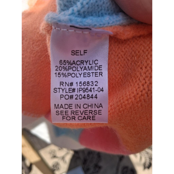 BiBi XL Multi-color Pastel Patchwork Floral Crew Neck Sleevless Sweater NWT - Picture 10 of 13